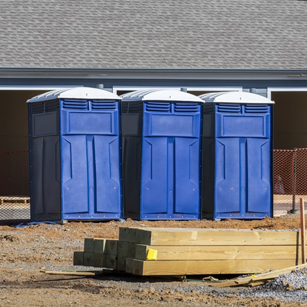 is there a specific order in which to place multiple portable toilets in Orange